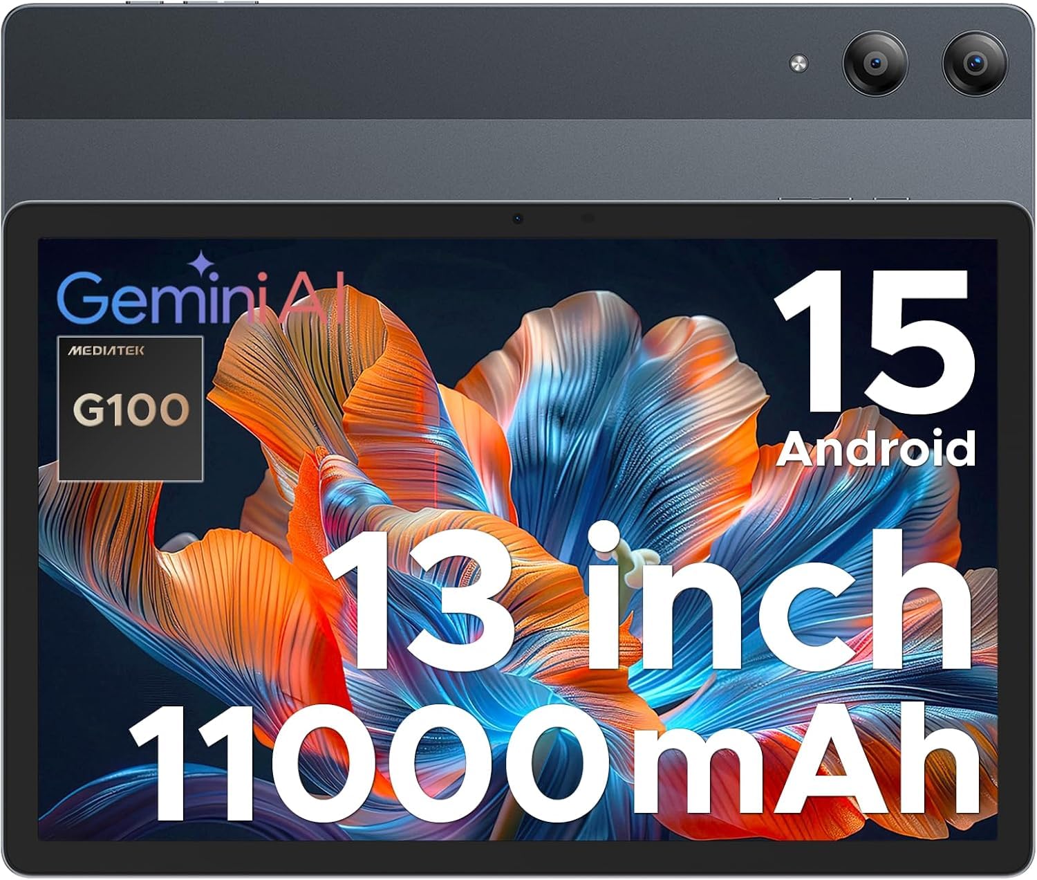 DOOGEE Tablet Android Tab E3 Pro de 13 polegadas, bateria grande